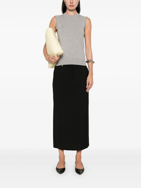 metallic-threading top
